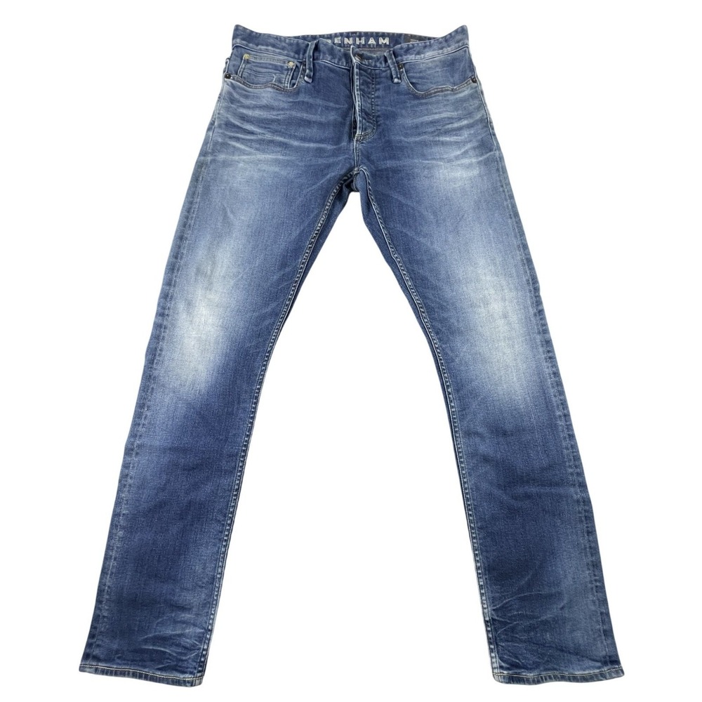 Denham Jeans Mens 32 Razor Slim Fit Candiani Italian Denim Barneys NY Button Fly